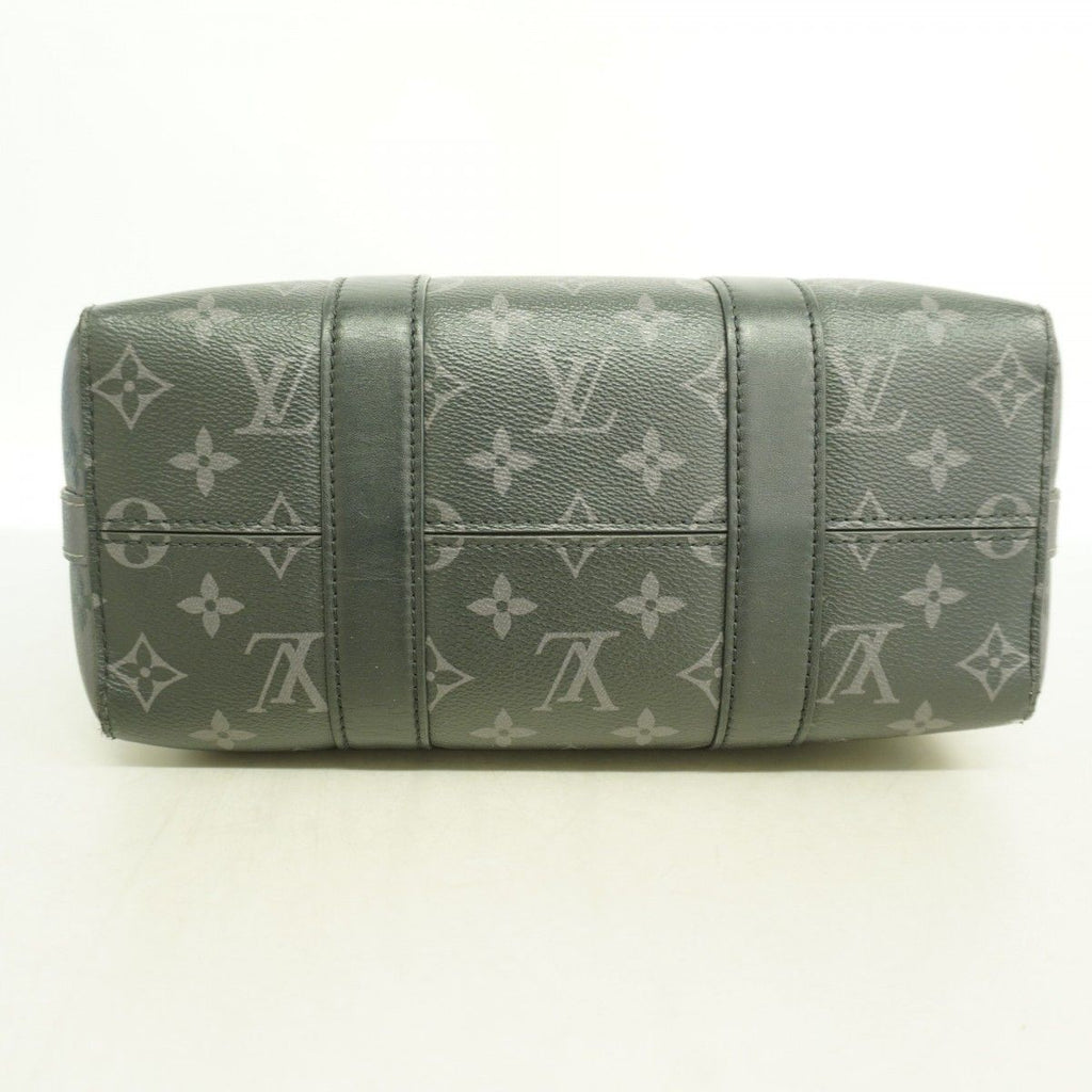 Louis Vuitton Shoulder Bag Monogram Eclipse City Keepall Black Gray — view 3