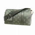 Louis Vuitton Shoulder Bag Monogram Eclipse City Keepall Black Gray