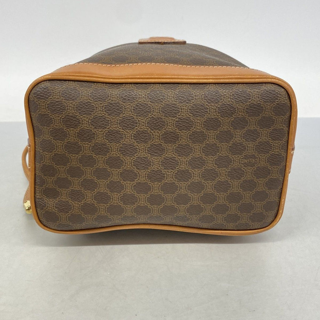Celine Shoulder Bag Macadam Brown Gold — view 3