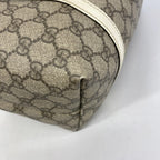 Gucci Tote GG Supreme Brown Champagne Gold — view 7