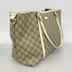Gucci Tote GG Supreme Brown Champagne Gold — view 2