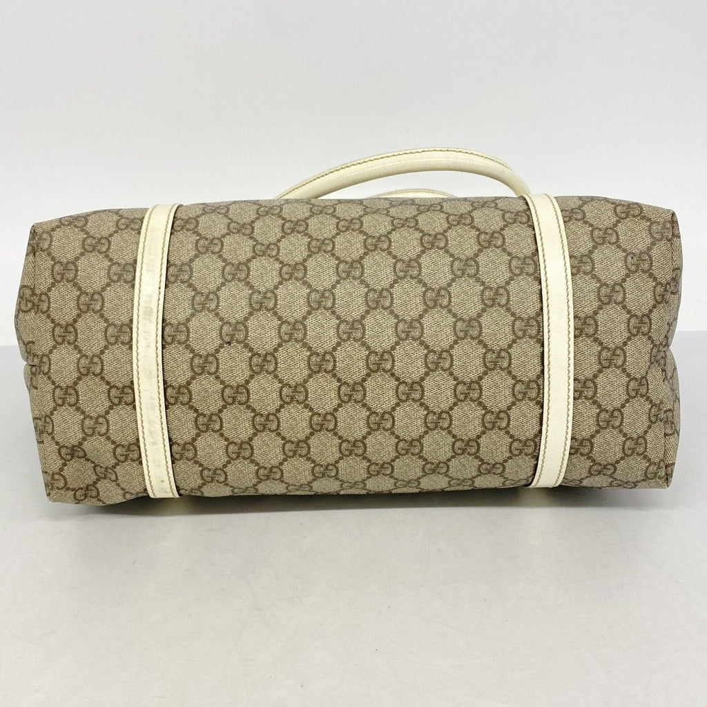 Gucci Tote GG Supreme Brown Champagne Gold — view 3