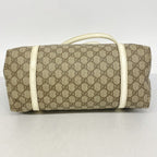 Gucci Tote GG Supreme Brown Champagne Gold — view 3