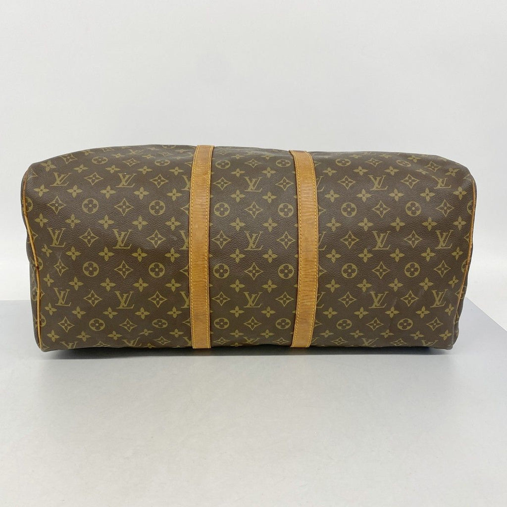Louis Vuitton Boston Bag Monogram Keepall 55 Brown — view 3