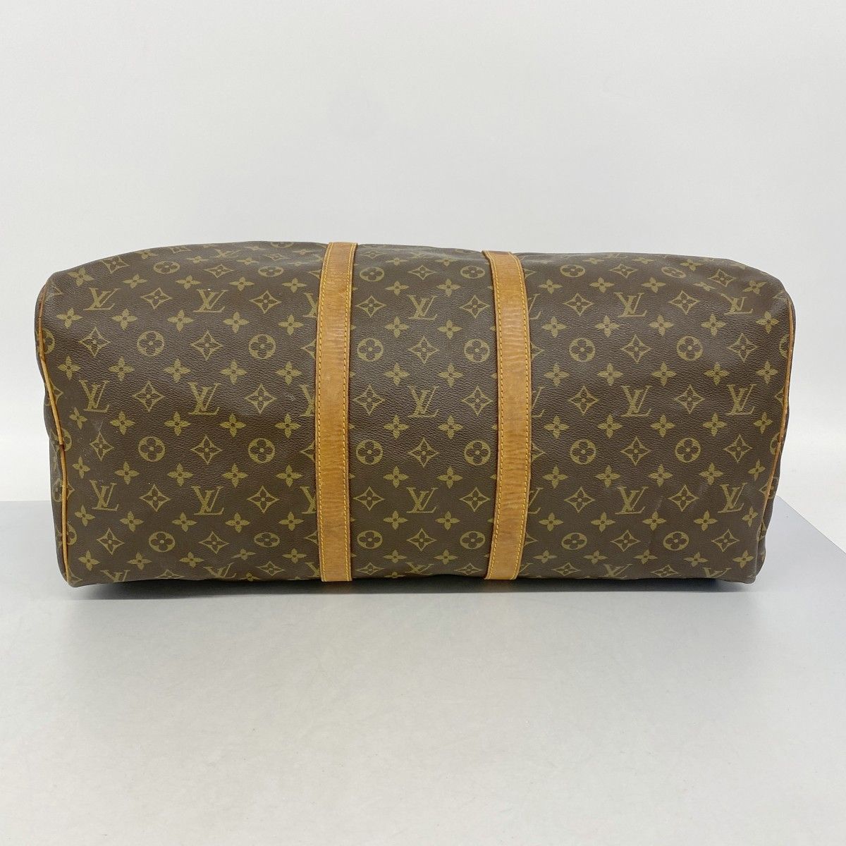 Louis Vuitton Boston Bag Monogram Keepall 55 Brown — view 3
