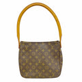 Louis Vuitton Shoulder Bag Monogram Looping MM Brown