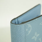 Louis Vuitton Wallet Taigarama Portefeuille Brazza Blue Ciel — view 6