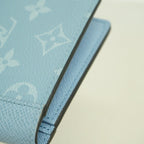 Louis Vuitton Wallet Taigarama Portefeuille Brazza Blue Ciel — view 5
