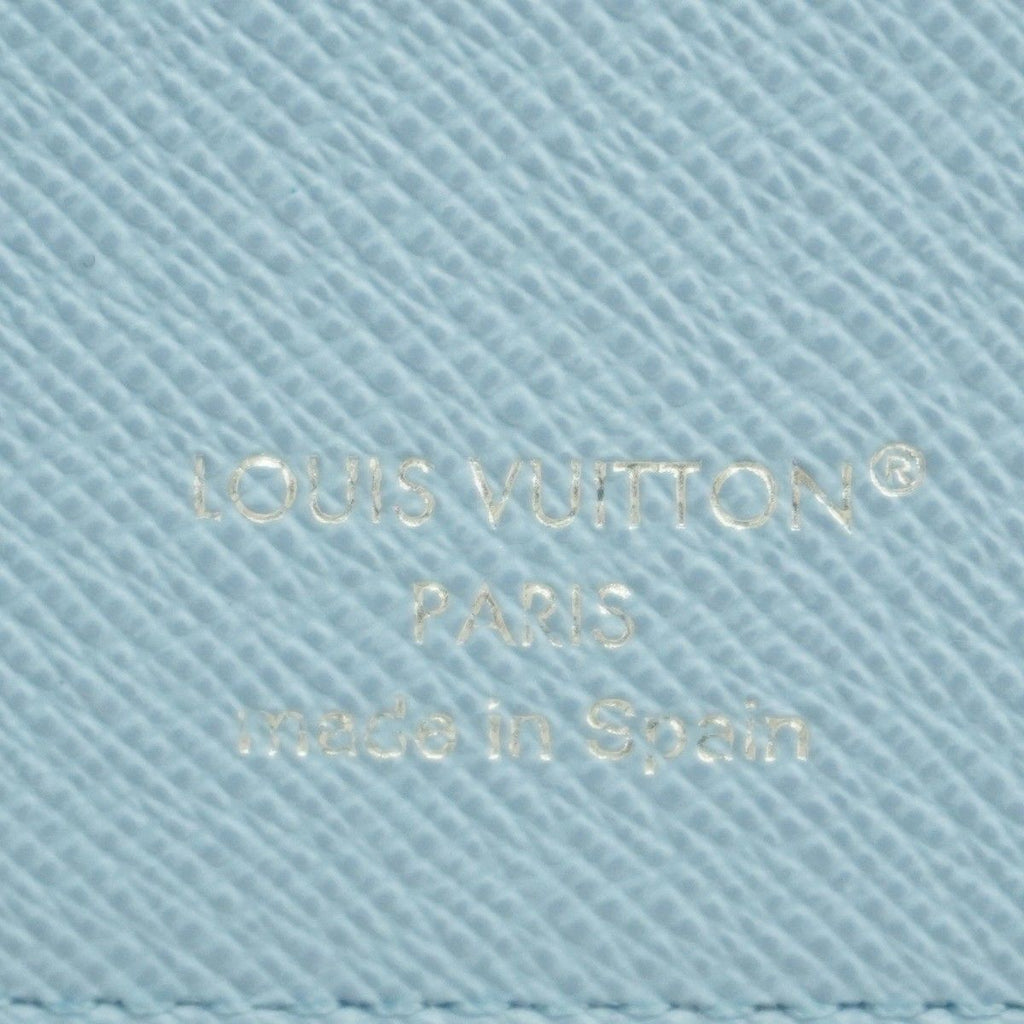 Louis Vuitton Wallet Taigarama Portefeuille Brazza Blue Ciel — view 4