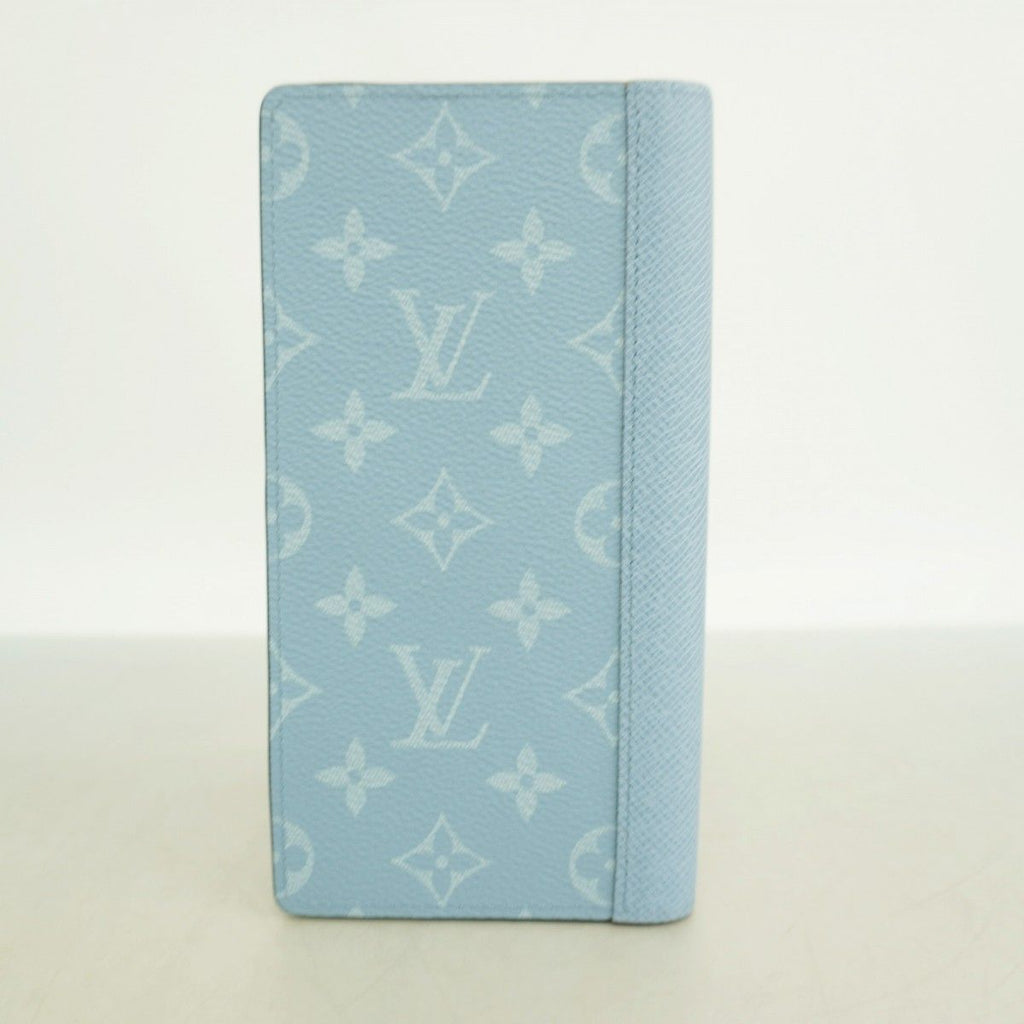 Louis Vuitton Wallet Taigarama Portefeuille Brazza Blue Ciel — view 7