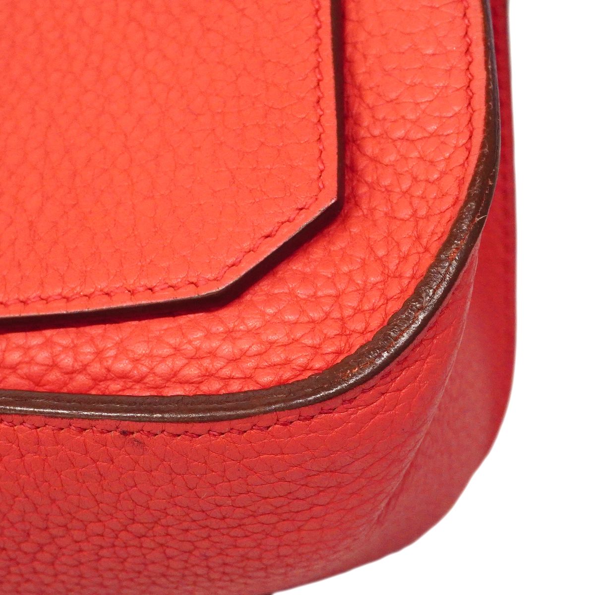 Hermes Shoulder Bag Gipsiere 28 Taurillon Clemence Bougainvillea Silver — view 7
