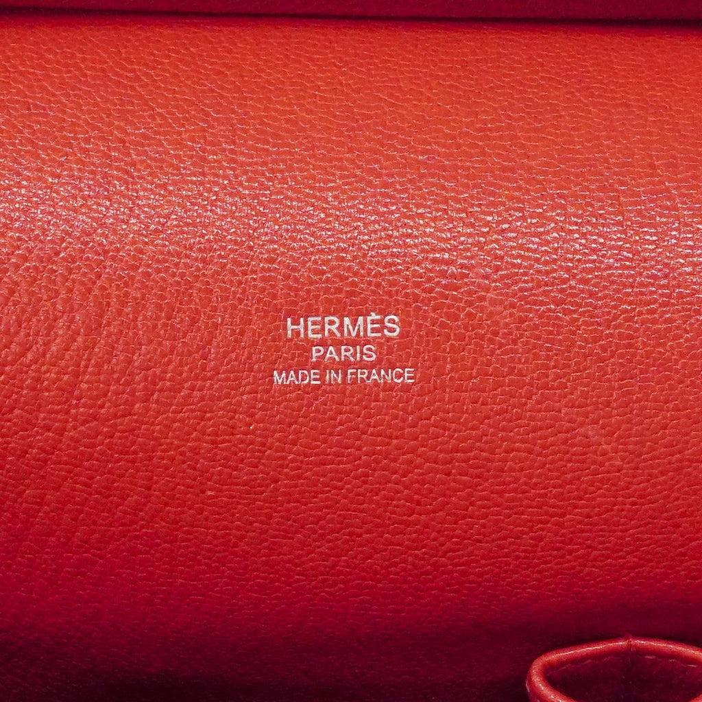 Hermes Shoulder Bag Gipsiere 28 Taurillon Clemence Bougainvillea Silver — view 5