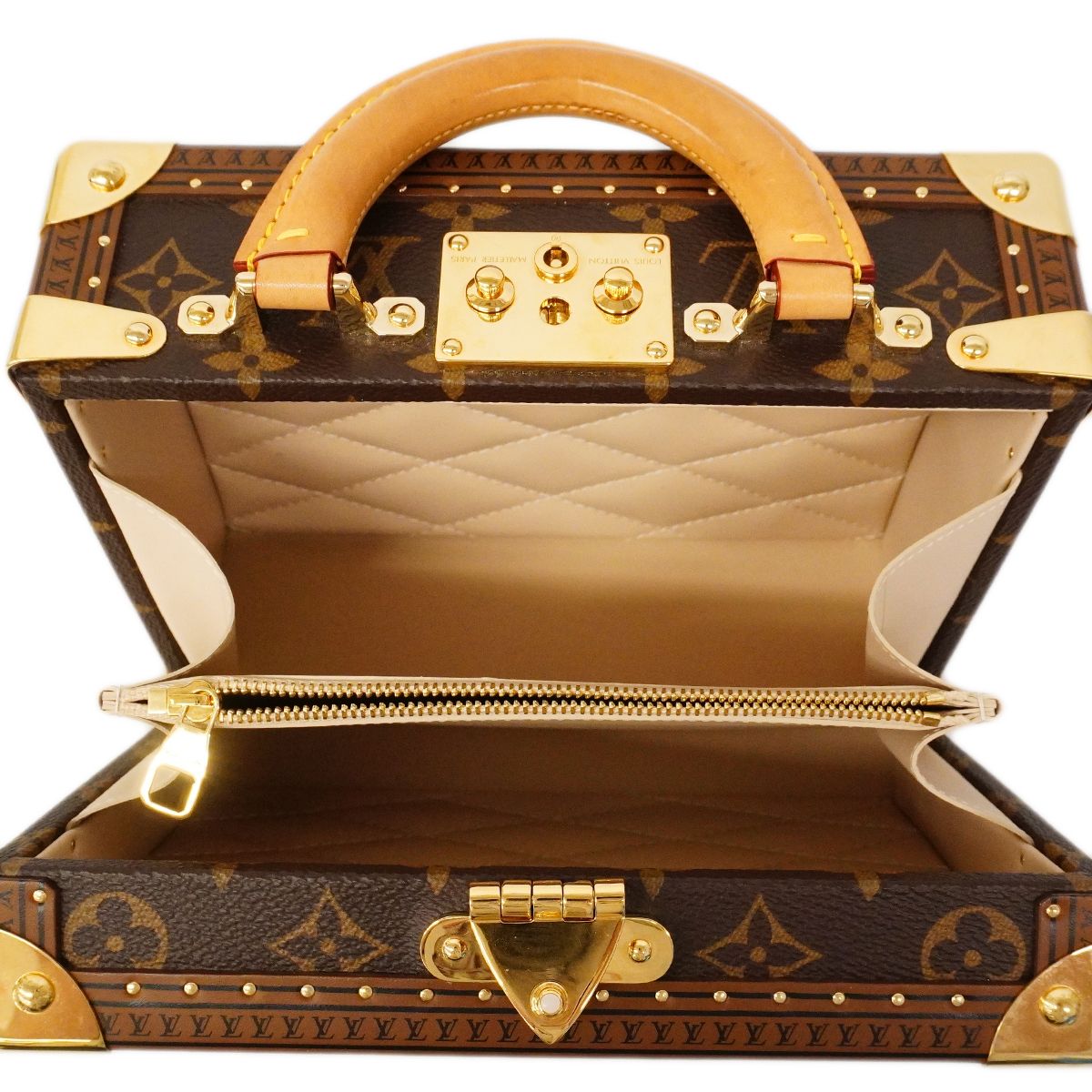 Louis Vuitton Handbag Monogram Petite Valise Brown 2-Way — view 4
