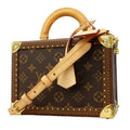 Louis Vuitton Handbag Monogram Petite Valise Brown 2-Way