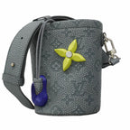 Louis Vuitton Shoulder Bag Taurillon Climbing Chalk Pouch Granite Gray