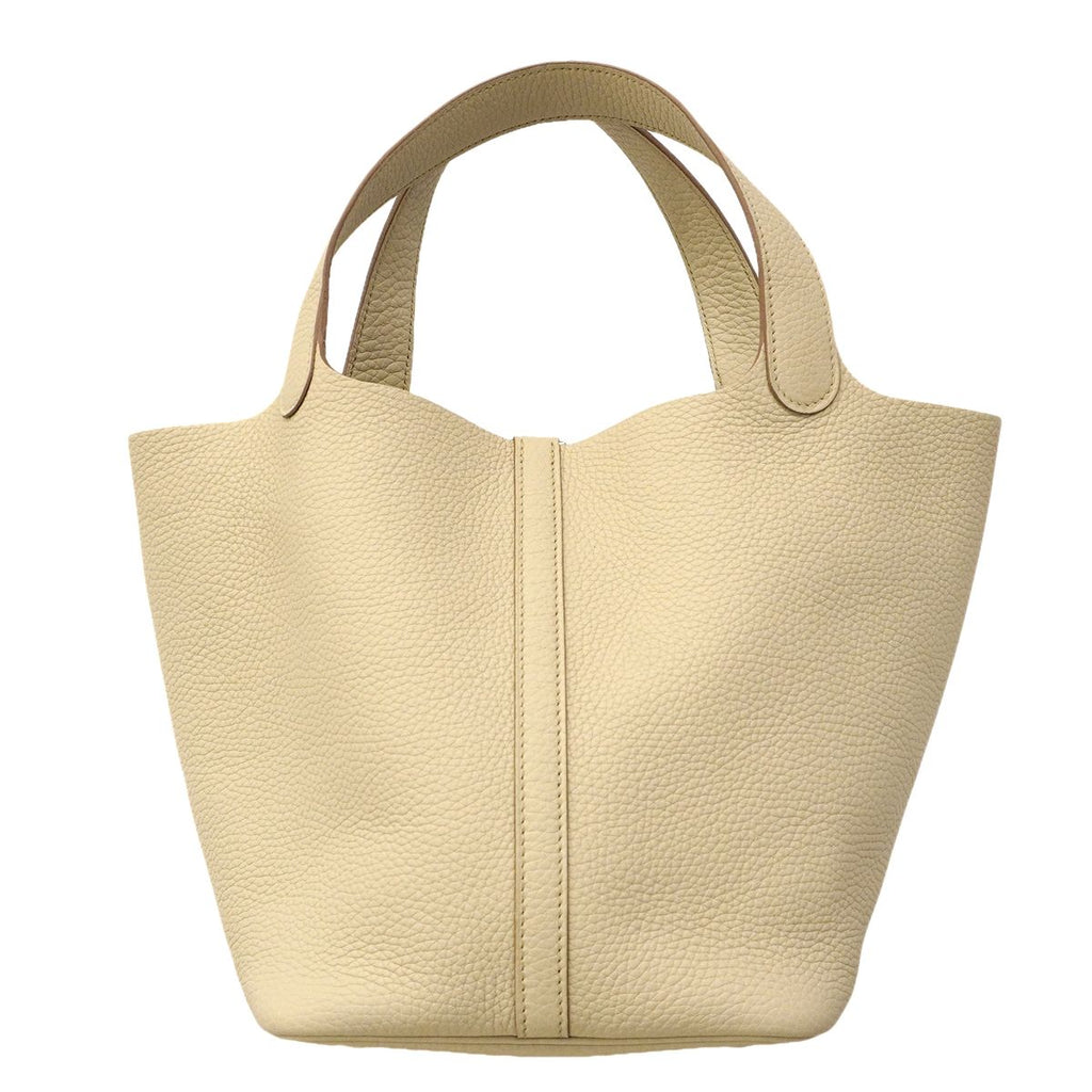 Hermes Handbag Picotin Lock MM Taurillon Clemence Cles Silver — view 8
