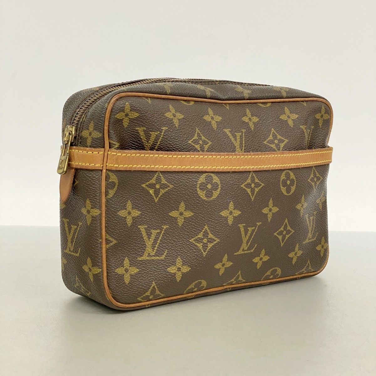 Louis Vuitton Clutch Monogram Compiegne 23 Brown — view 2