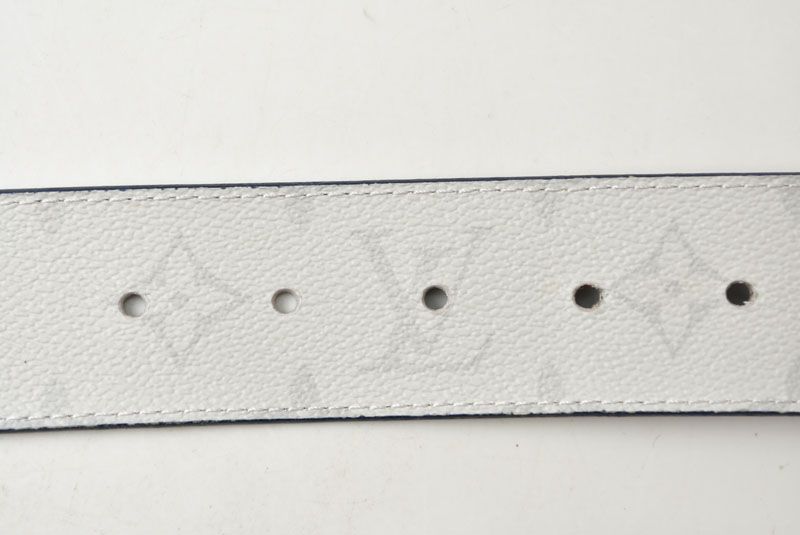 Louis Vuitton Belt Reversible Ceinture LV Initial 90 36 Monogram Logo White — view 9