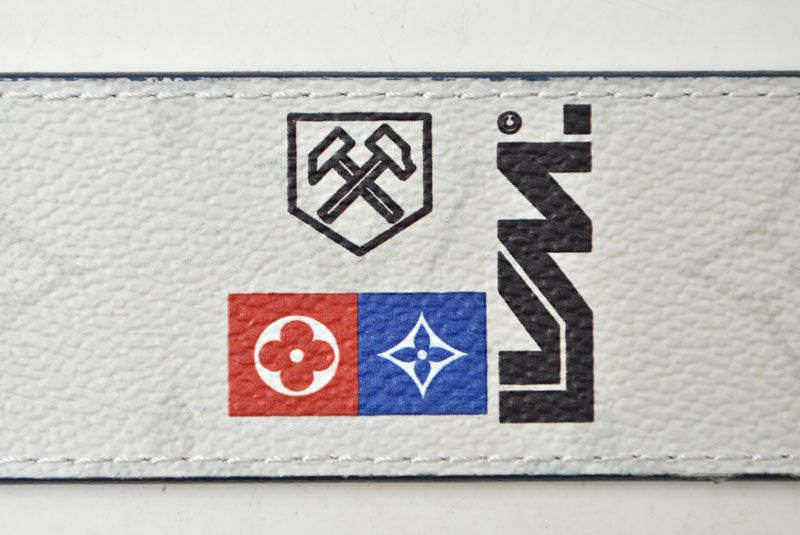 Louis Vuitton Belt Reversible Ceinture LV Initial 90 36 Monogram Logo White — view 7