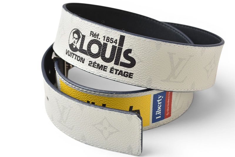 Louis Vuitton Belt Reversible Ceinture LV Initial 90 36 Monogram Logo White — view 2
