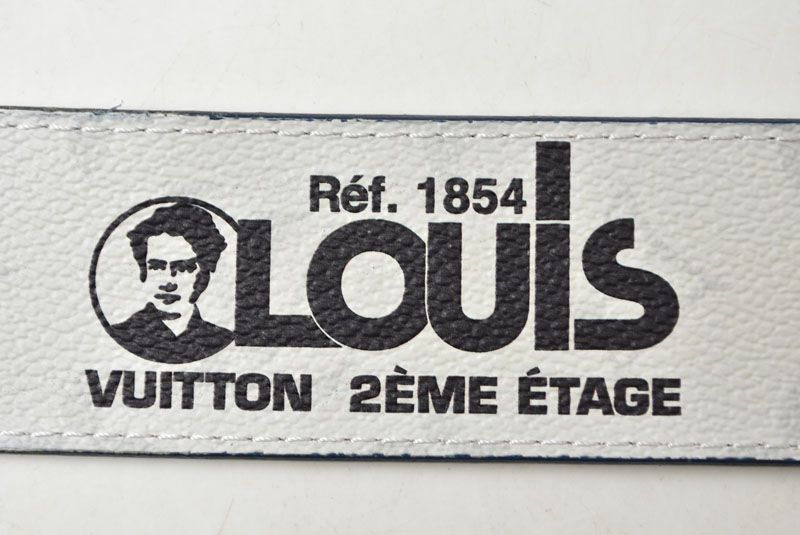Louis Vuitton Belt Reversible Ceinture LV Initial 90 36 Monogram Logo White — view 6