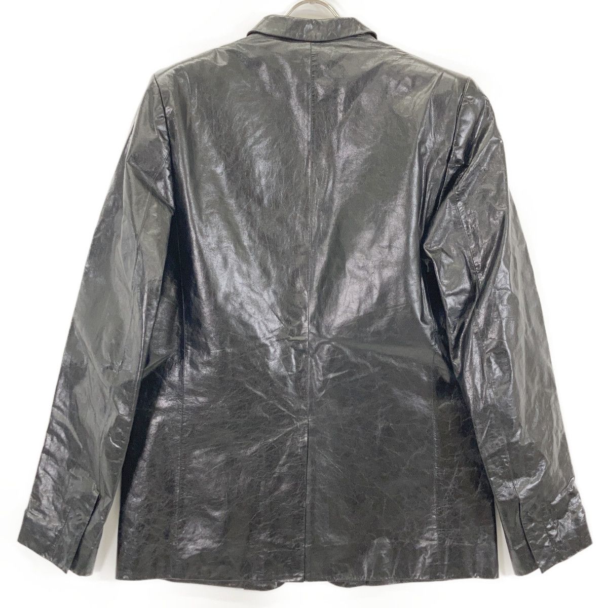 Dior Homme Black Chris Van Assche Era Leather Jacket 52 — view 2