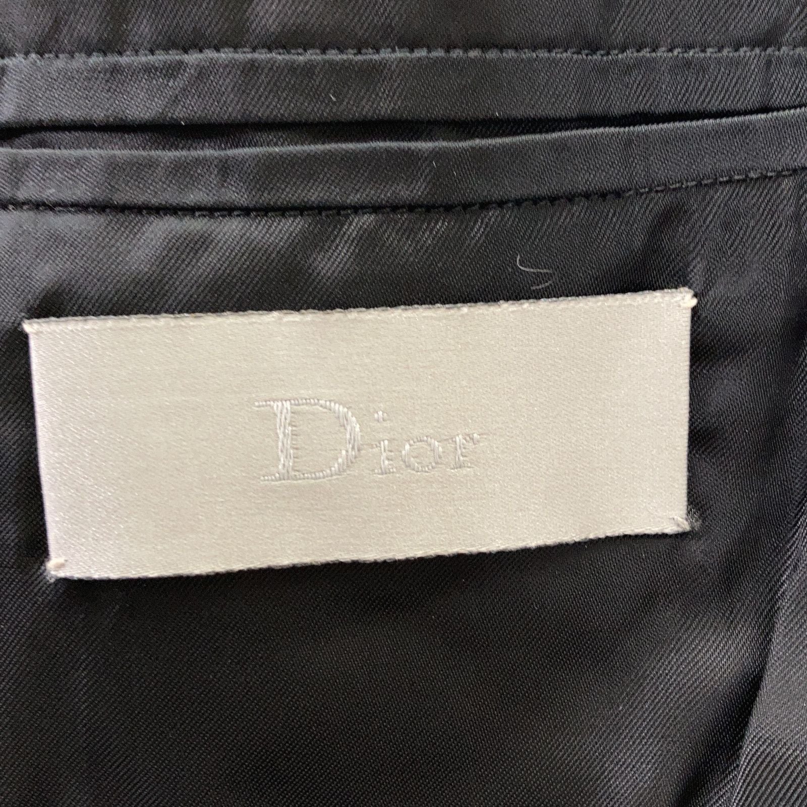 Dior Homme Black Chris Van Assche Era Leather Jacket 52 — view 4