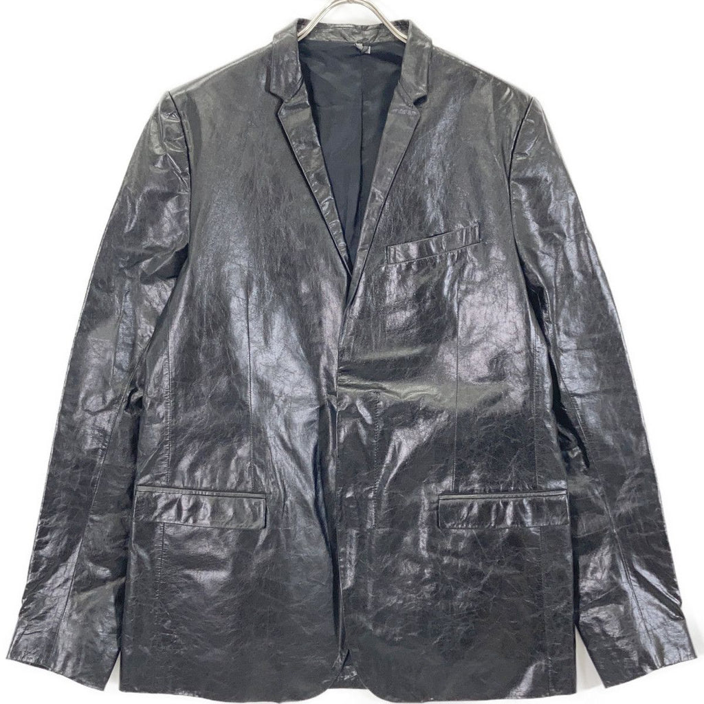 Dior Homme Black Chris Van Assche Era Leather Jacket 52