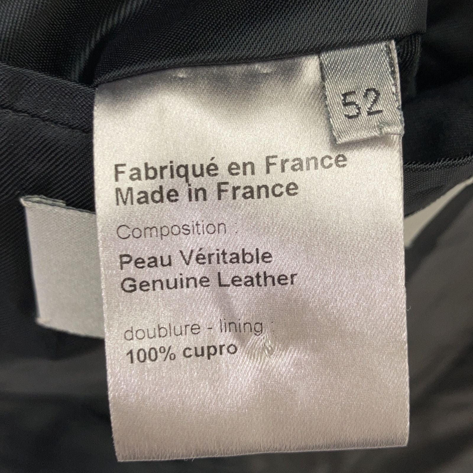 Dior Homme Black Chris Van Assche Era Leather Jacket 52 — view 5