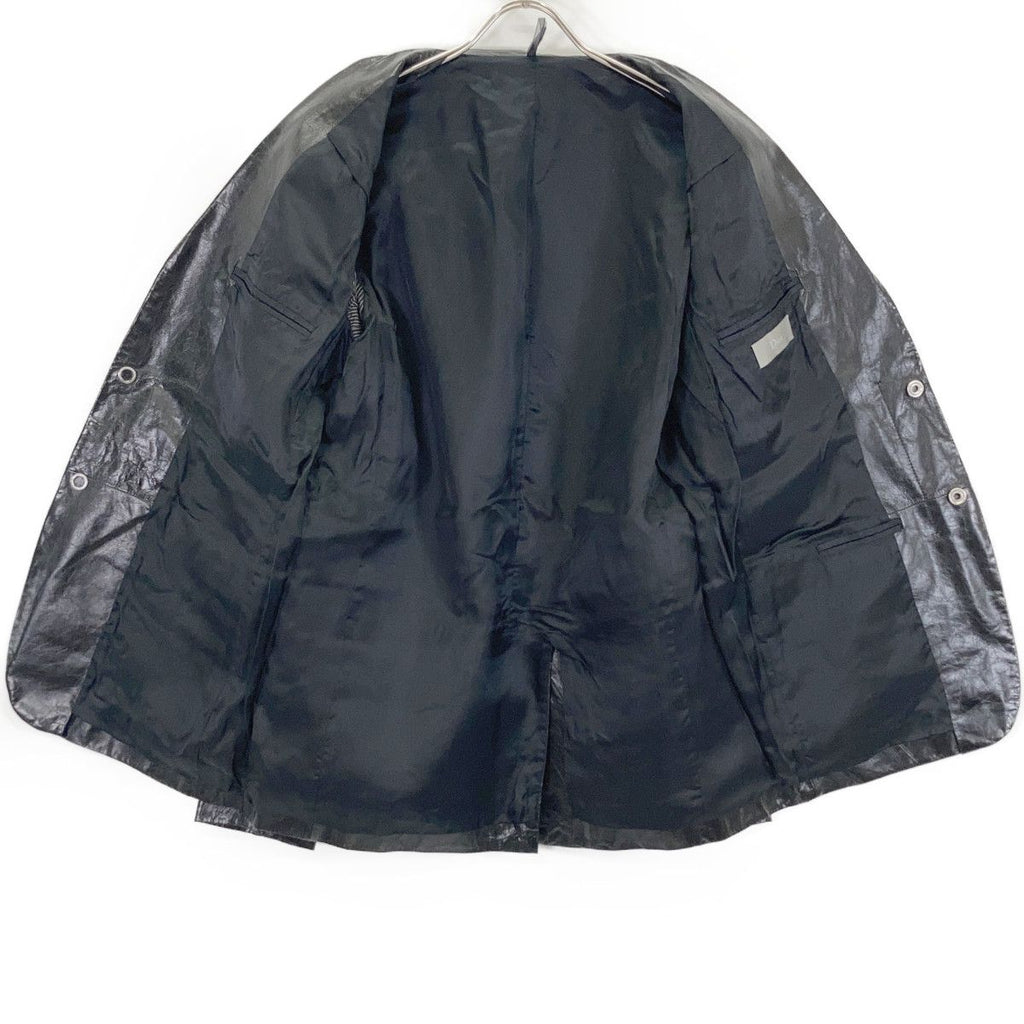 Dior Homme Black Chris Van Assche Era Leather Jacket 52 — view 3