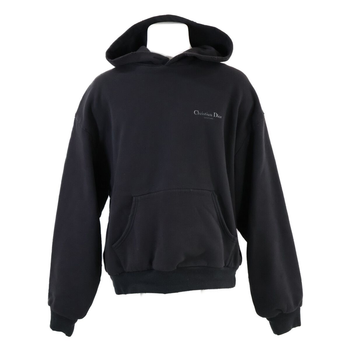 Dior Distressed Pullover Hoodie XL