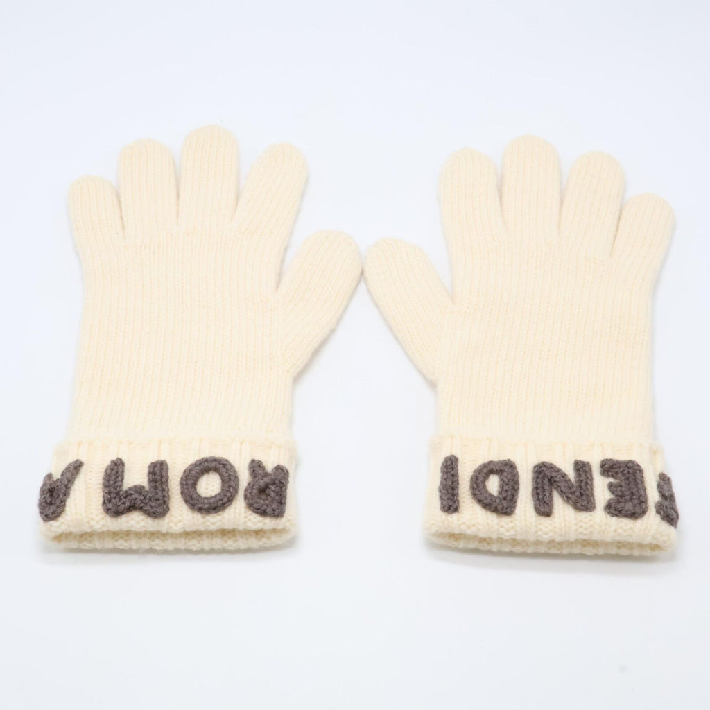 Fendi Logo Wool S Gloves