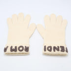 Fendi Logo Wool S Gloves