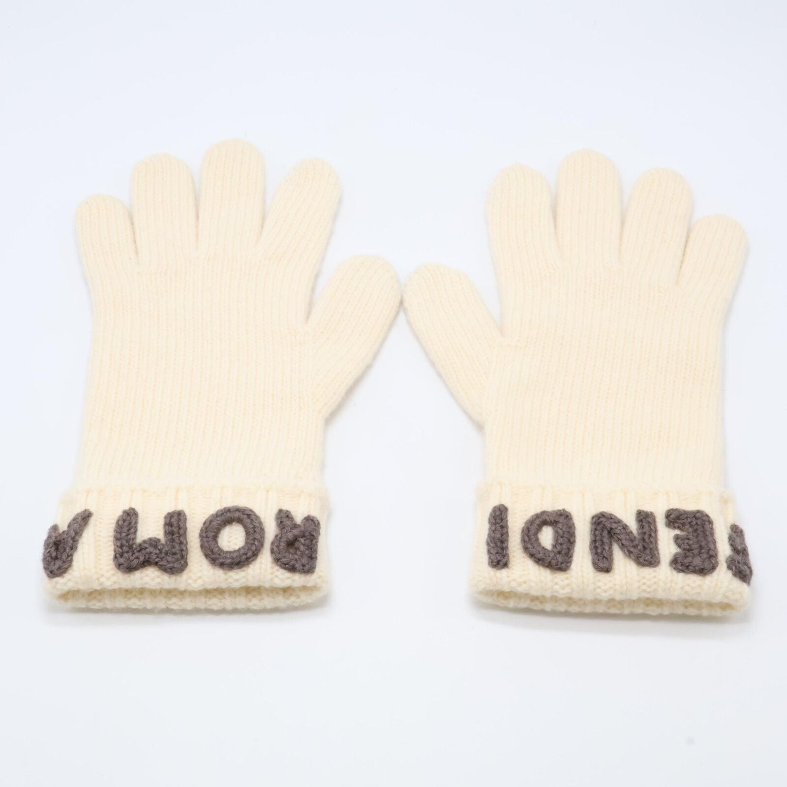 Fendi Logo Wool S Gloves