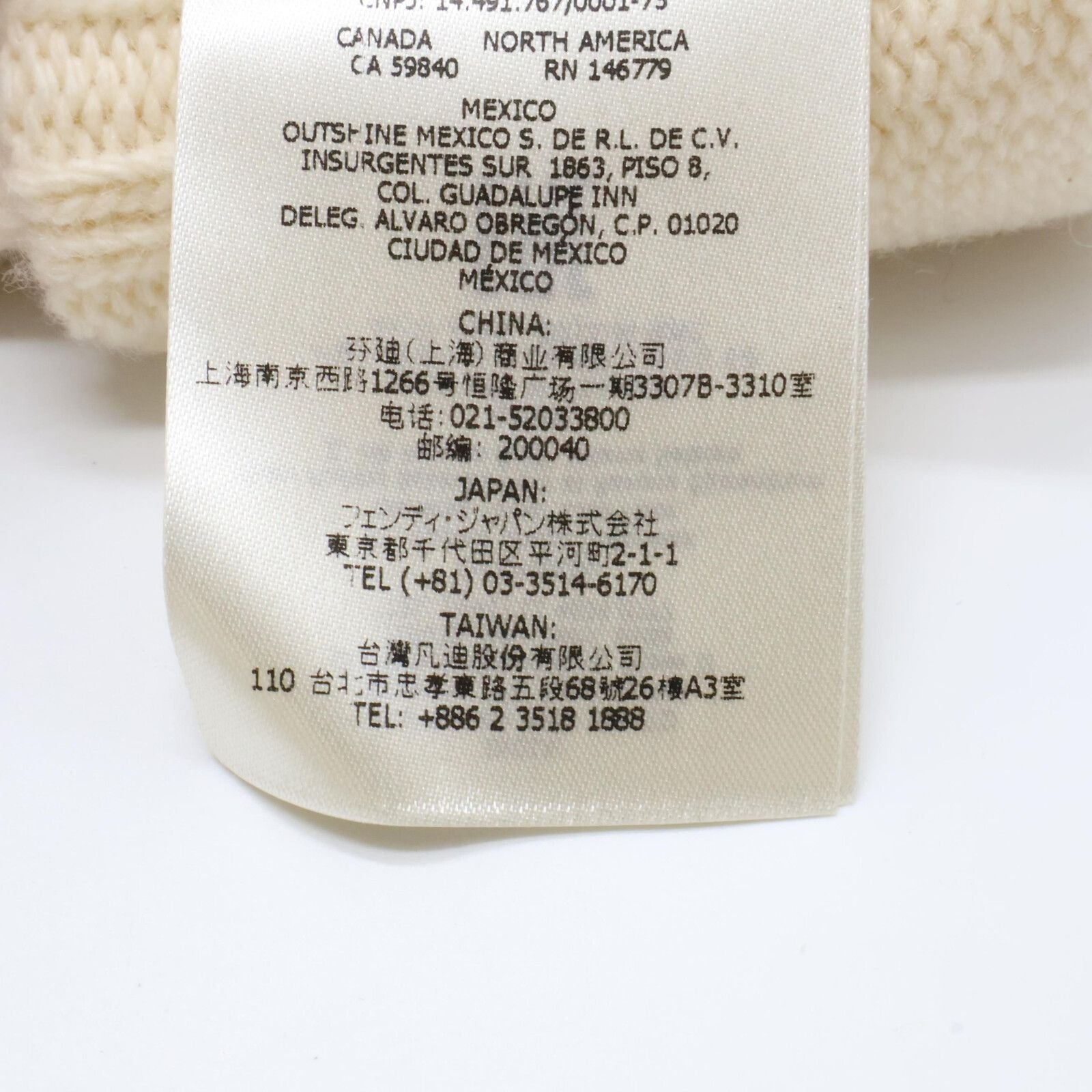 Fendi Logo Wool S Gloves