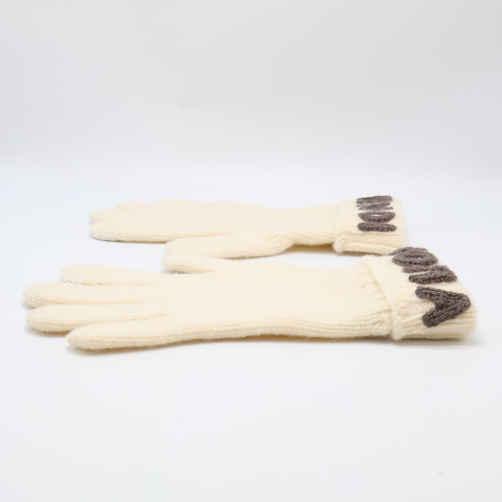 Fendi Logo Wool S Gloves