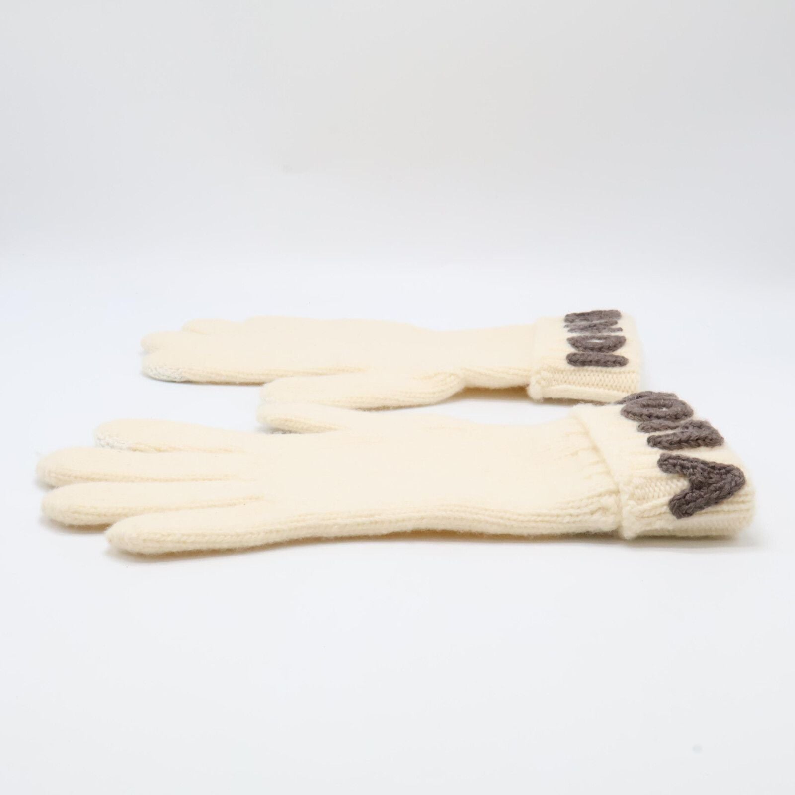 Fendi Logo Wool S Gloves