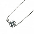Louis Vuitton Necklace Monogram Idylle Star 18k WG 750 White Gold Diamond