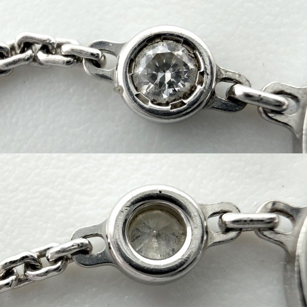 Louis Vuitton Necklace Monogram Idylle Star 18k WG 750 White Gold Diamond — view 4