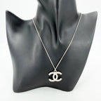 Chanel Necklace CC Logo with Adjuster Star Rhinestone 13c Silver — view 3