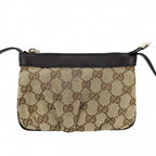 Gucci Shoulder Bag Crossbody GG Supreme Canvas Beige Brown Gold — view 2
