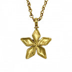 Chanel Necklace CC Logo Long Pendant Flower Motif Gold Plated — view 2