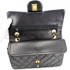 Chanel Shoulder Bag Quilted 23 Double Chain Flap Crossbody CC Logo Turnlock — view 4