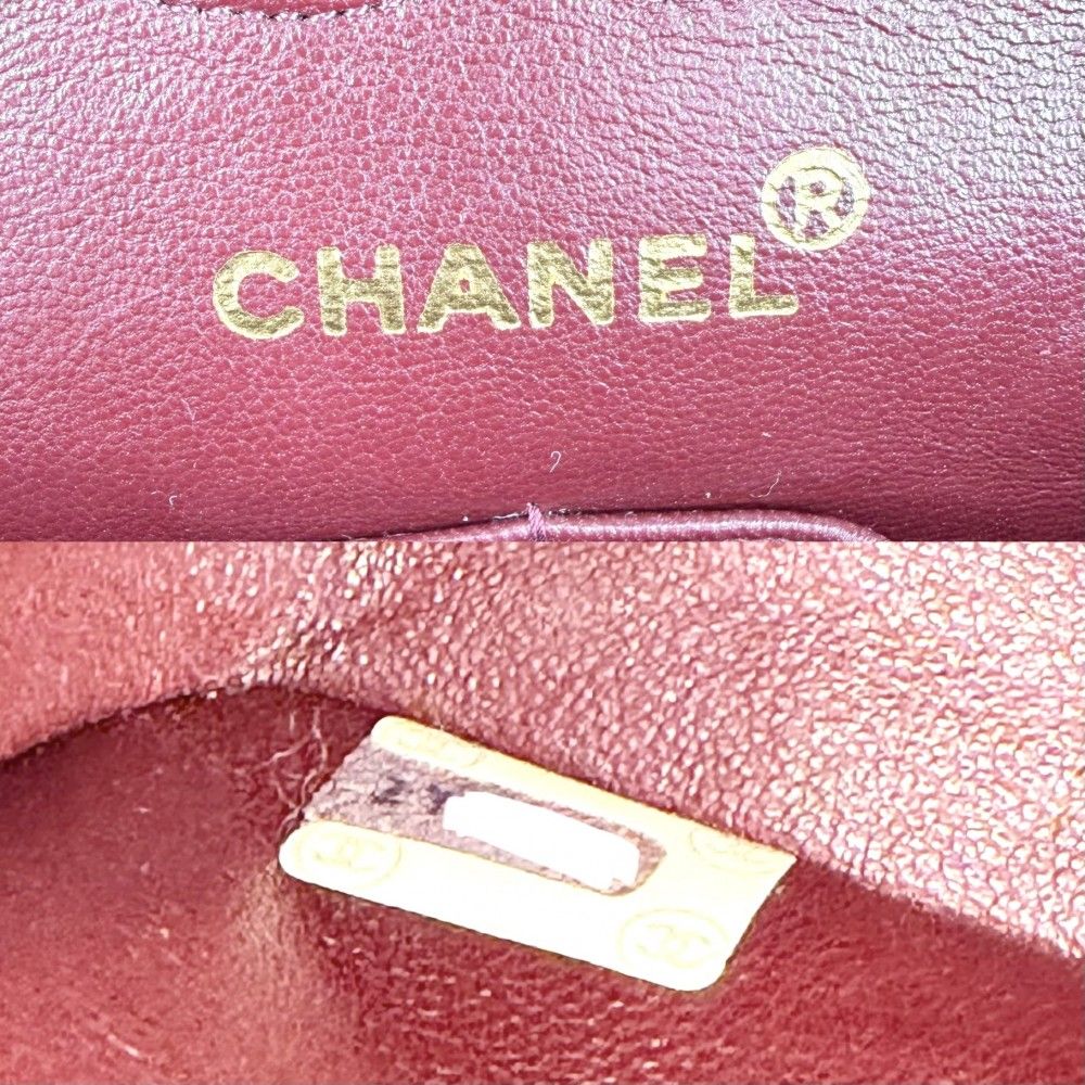 Chanel Shoulder Bag Quilted 23 Double Chain Flap Crossbody CC Logo Turnlock — view 6