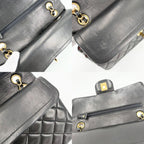 Chanel Shoulder Bag Quilted 23 Double Chain Flap Crossbody CC Logo Turnlock — view 7