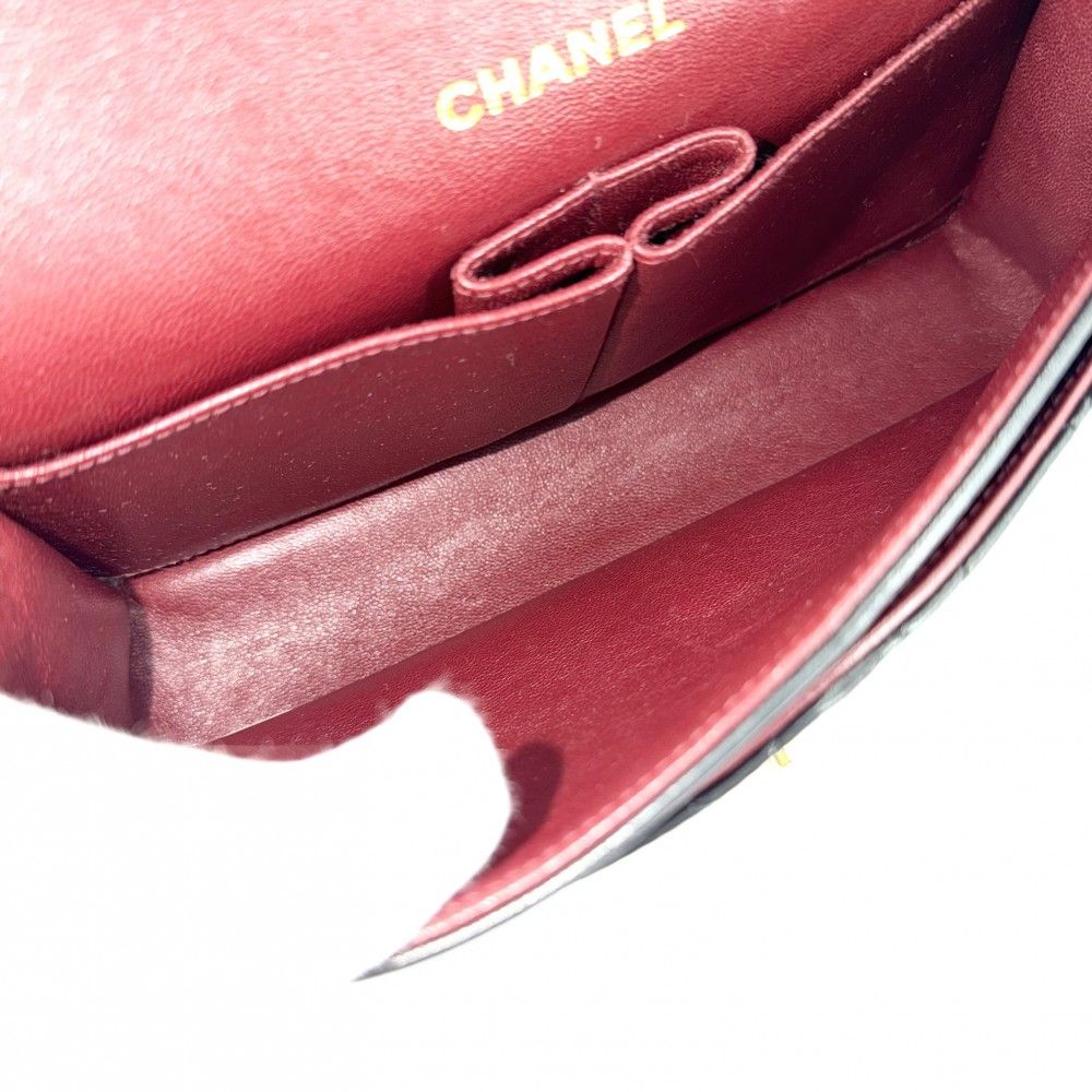 Chanel Shoulder Bag Quilted 23 Double Chain Flap Crossbody CC Logo Turnlock — view 5
