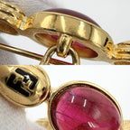 Fendi Brooch FF Color Stone Gold — view 5