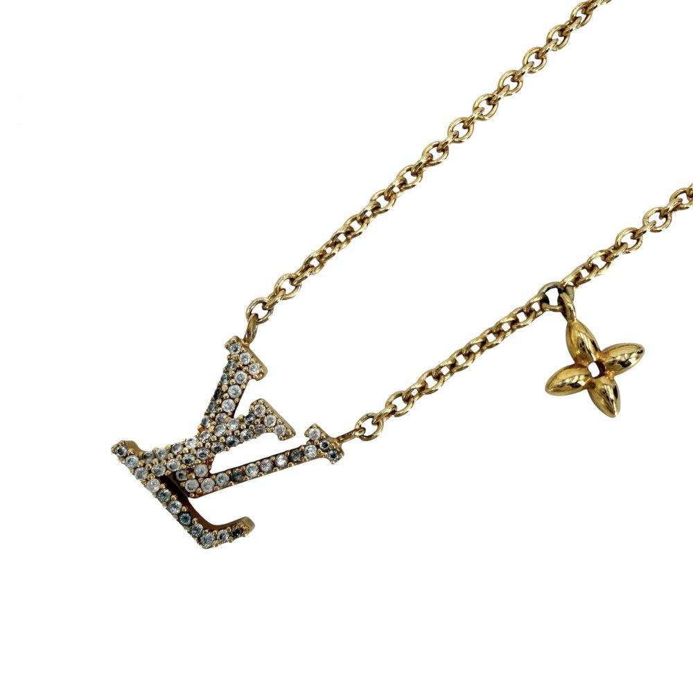 Louis Vuitton Necklace LV Iconic Pendant with Adjuster Star Rhinestone Gold