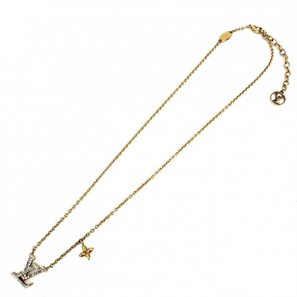 Louis Vuitton Necklace LV Iconic Pendant with Adjuster Star Rhinestone Gold — view 5