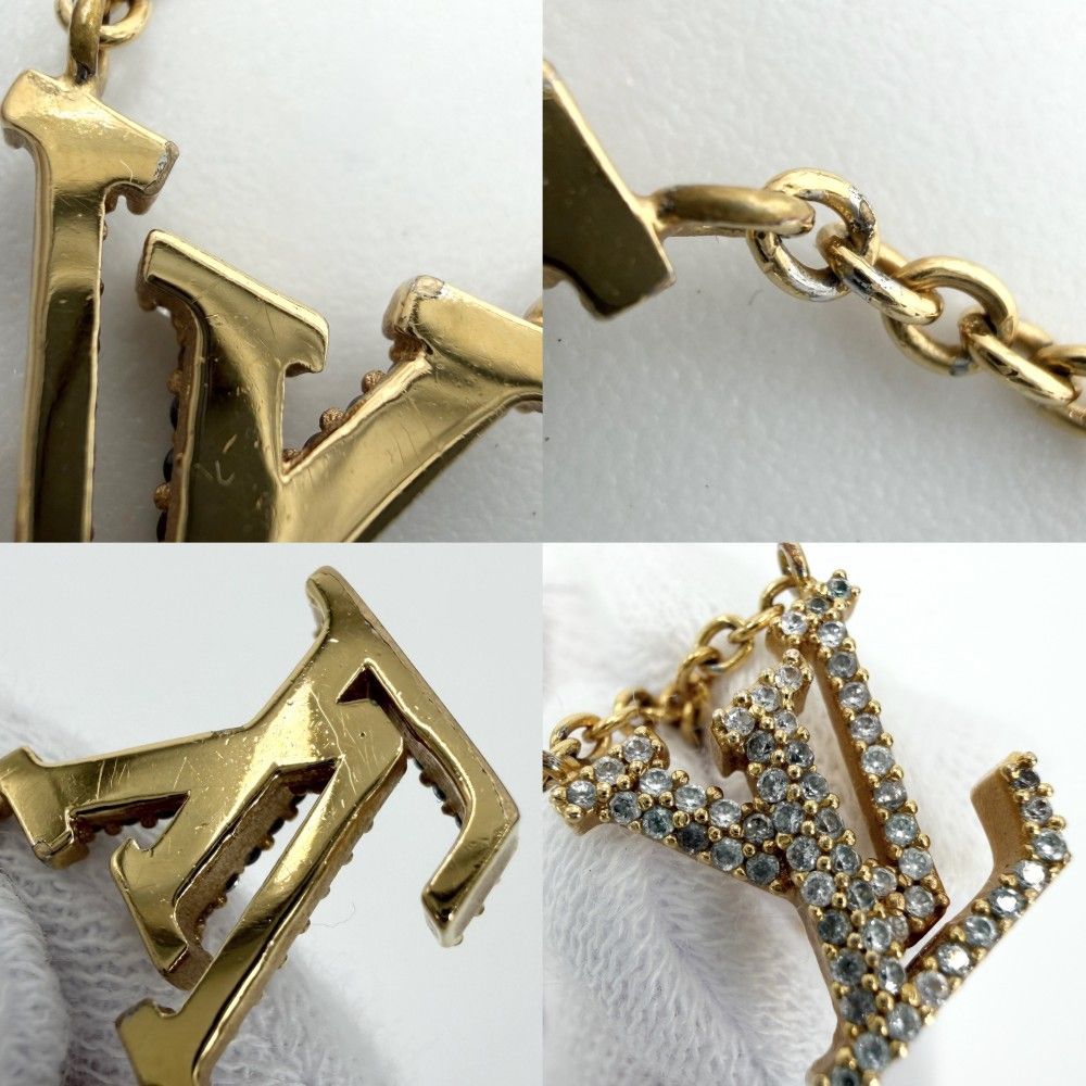 Louis Vuitton Necklace LV Iconic Pendant with Adjuster Star Rhinestone Gold — view 7